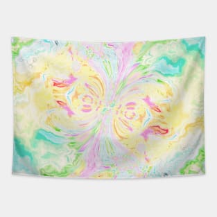 Pink Girly Butterfly Watercolor Design Tapestry