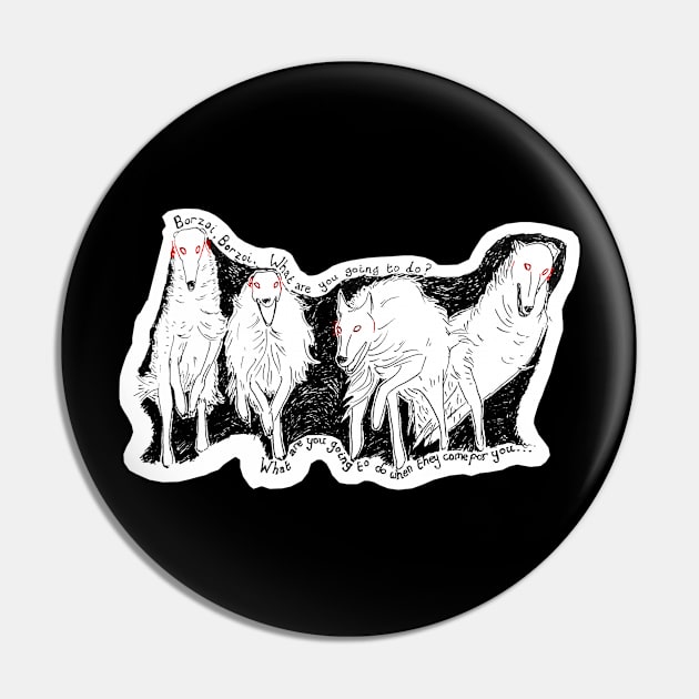 Borzoi Pin by Erenaeoth