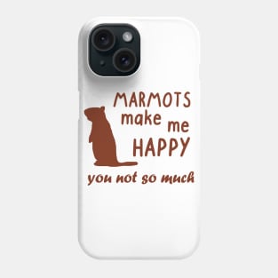 Marmots Whistle Sleeping Design Dreaming Fan Phone Case