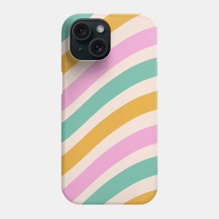 Retro 70s Cute Abstract Wavy Lines Phone Case