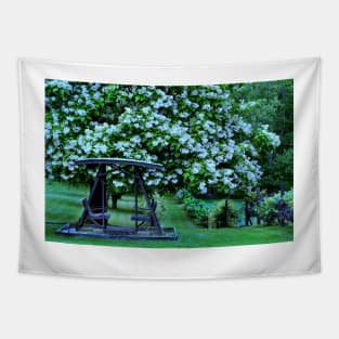 Catalpa tree in bloom Tapestry