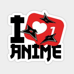I Heart Anime Magnet
