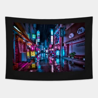 Tokyo at Night - Shimbashi Tapestry