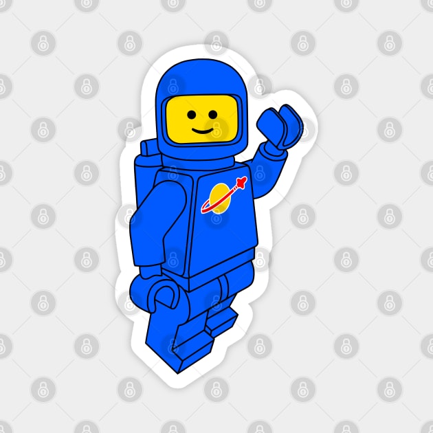 Spaceman! (Blue) Magnet by HenriDefense