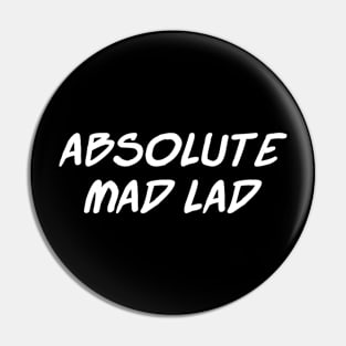 Absolute Mad Lad Comic Book Font, Funny Internet Meme Pin