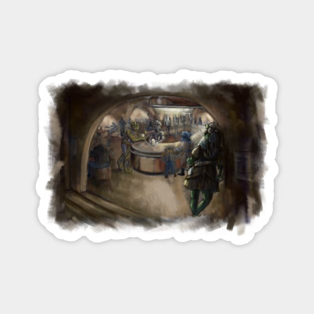 Bounty Hunter (no background) Magnet by Moco_Illustrations