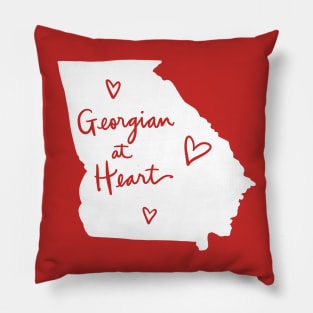 Georgian At Heart: Georgia State Pride Calligraphy Pillow