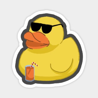 Cute Duck Wearing Sunglasses Magnet