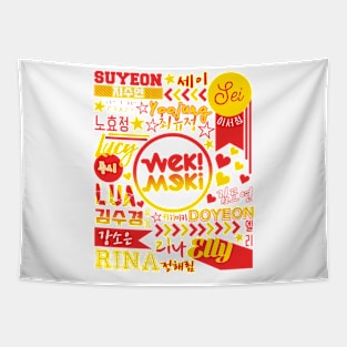 WEKI MEKI Collage Tapestry