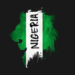 Nigeria Flag With Lion. T-Shirt