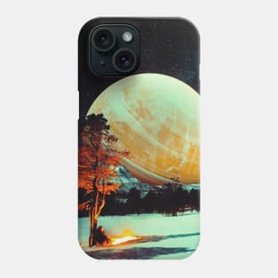 Keeping Watch - Space Collage, Retro Futurism, Sci-Fi Phone Case