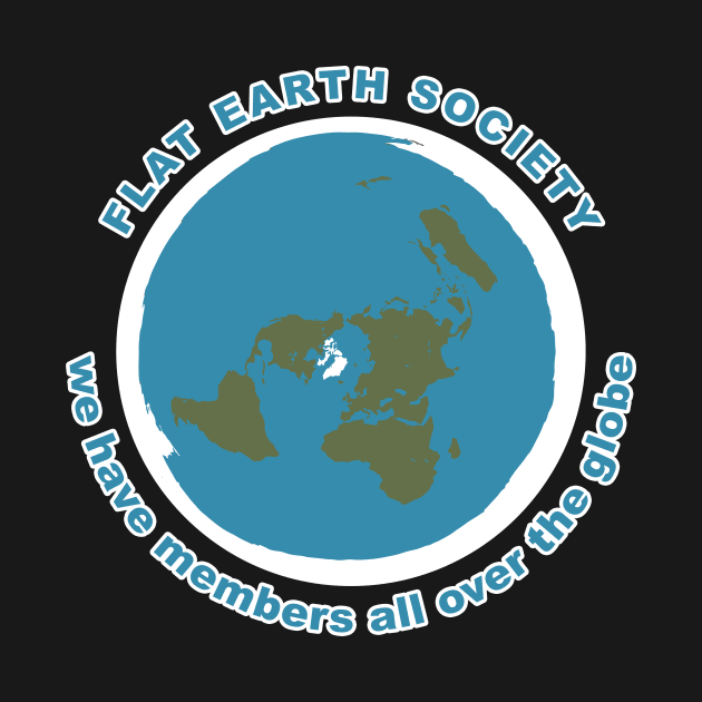 Flat Earth Society by n23tees