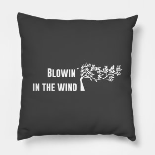 Blowin´ in the wind, white Pillow