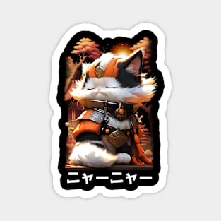 Samurai Cat 03 Magnet