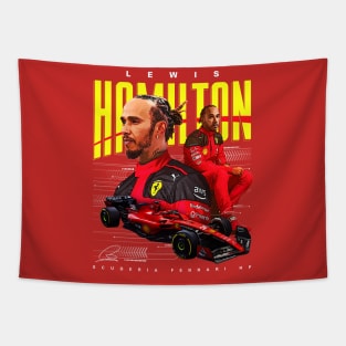 Lewis Hamilton Ferrari F1 Tapestry
