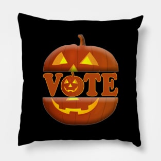 vote pumpkin Pillow