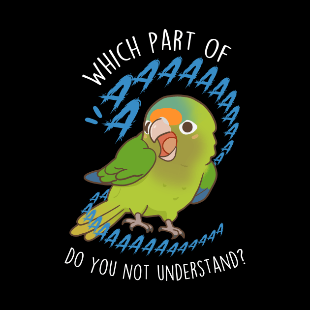 Half-Moon Conure Parrot Scream Aaa by Psitta