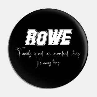 Rowe Second Name, Rowe Family Name, Rowe Middle Name Pin