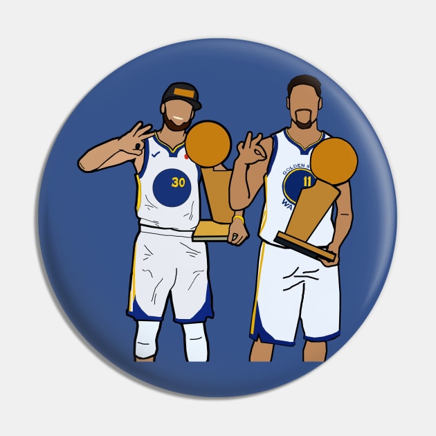 Golden State Warriors 5-Time NBA Champions Pin