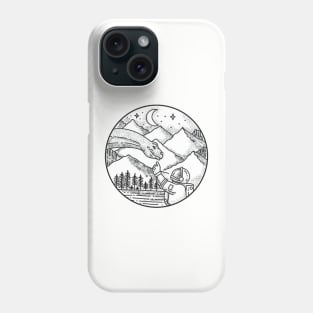 Astronaut and dinosaur Phone Case