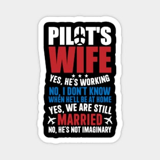 Funny Pilot Wife Magnet