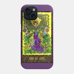 King Of Cups. Magic Gate Tarot Card Design. Phone Case