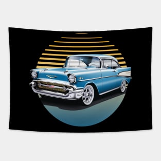 1957 Chevy Bel-Air Classic Car Enthusiast Tapestry