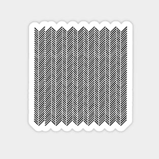 Herringbone Black 2 Magnet