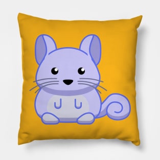 Blue Chinchilla Pillow