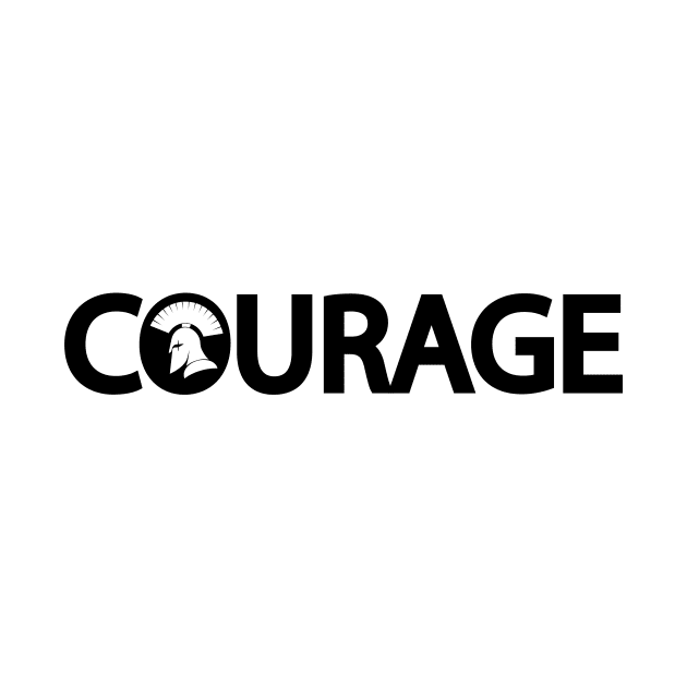 Courage being courageous typography logo design by It'sMyTime