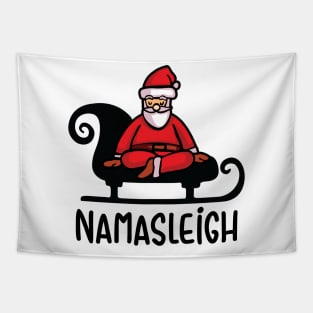 Namasleigh Yoga Funny Christmas Sweater Tapestry