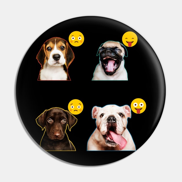 Dogs Act Emoji Pin by Humais