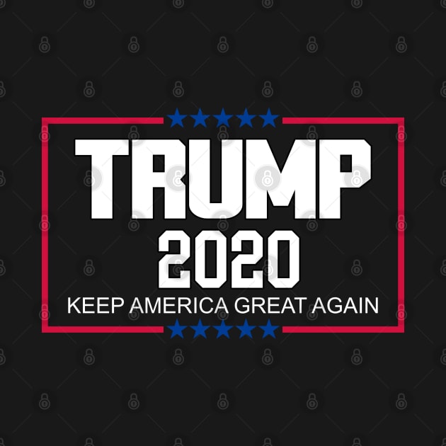 Trump 2020 US President Election Keep America Great T-Shirt by Johner_Clerk_Design