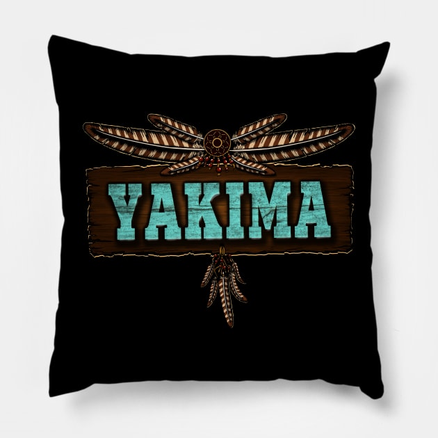 Yakima People Pillow by MagicEyeOnly