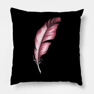 Red feather Pillow