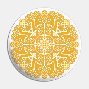 Yellow Lotus Mandala Pin