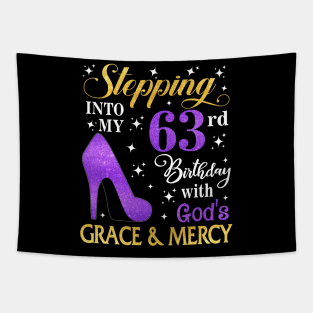 Stepping Into My 63rd Birthday With God's Grace & Mercy Bday Tapestry