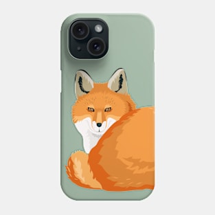 Red foxes pattern Phone Case