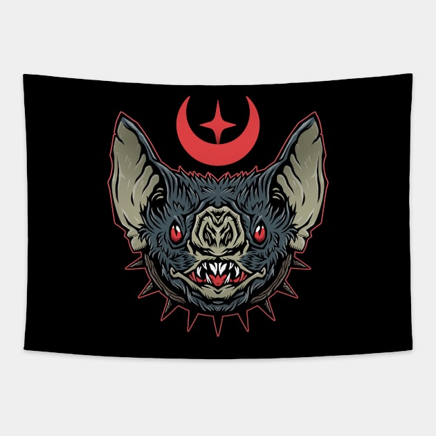 Vampire Bat Tapestry by Deniart