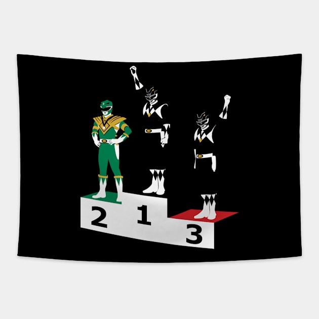 Black Power Rangers Tapestry by BlackActionTeesOnDemand