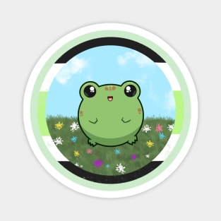 Pride Froggo (Agender) Magnet