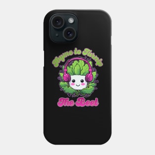 Thyme to Turnip the Beet Chibi Turnip with Headphones Phone Case