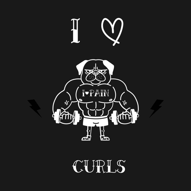 Workout shirt- I love curls by Apollo Beach Tees