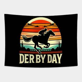 Cute Horse 150th Derby Day 2024 Horse racing Fascinator Tapestry