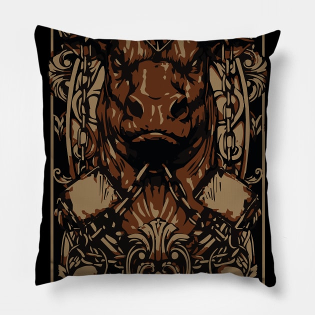 Stier Sternzeichen Bulle Horoskop April Mai Stiere Pillow by Ambrosius