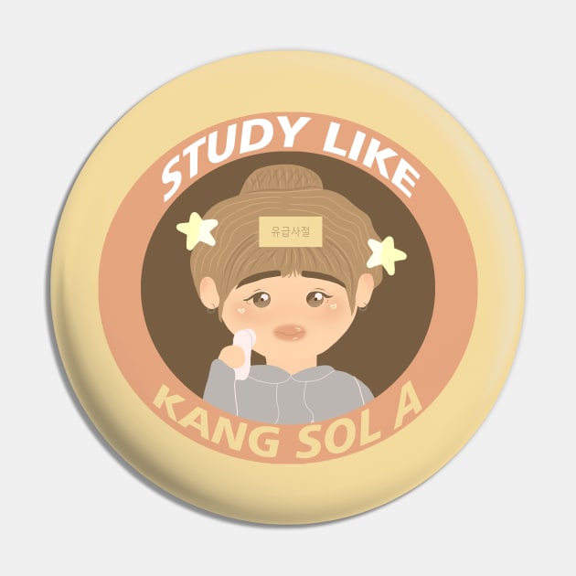 Study Like Kang Sol A - Cute KDrama Study Motivation Pin by aaalou