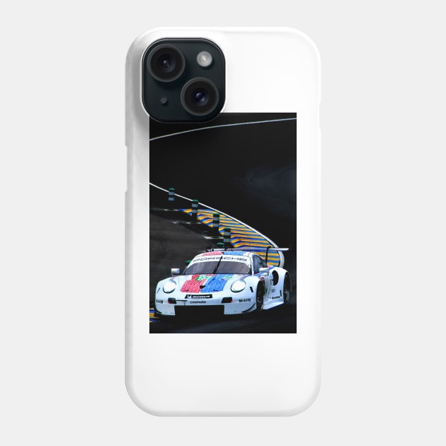 Porsche 911 RSR no93 24 Hours of Le Mans 2019 Phone Case by AndyEvansPhotos