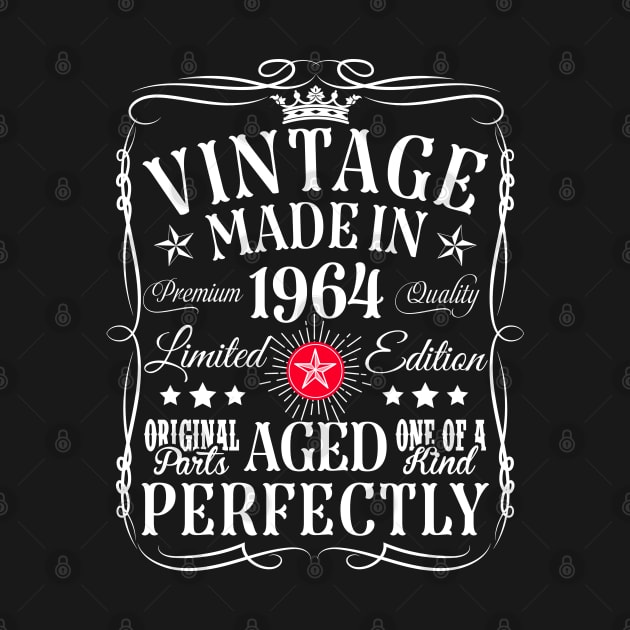 Vintage 60th Birthday Decorations Vintage 1964 60 Birthday by CreativeShirt