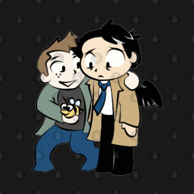 Don't be sad Cas! by somekindofguru