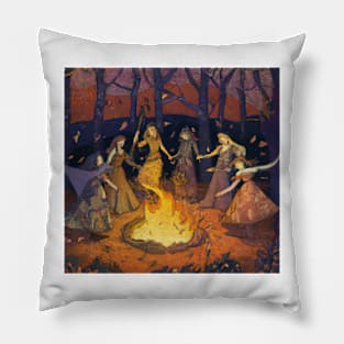 Coven of Witches Witchcore Pillow